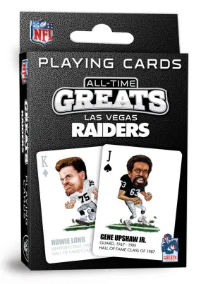 Las Vegas Raiders All-Time Greats Playing Cards