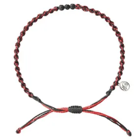 Crimson Sea Braided Lava Stone Anklet