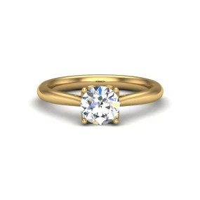 Lily Solitaire engagement Ring - 14KT Yellow Gold