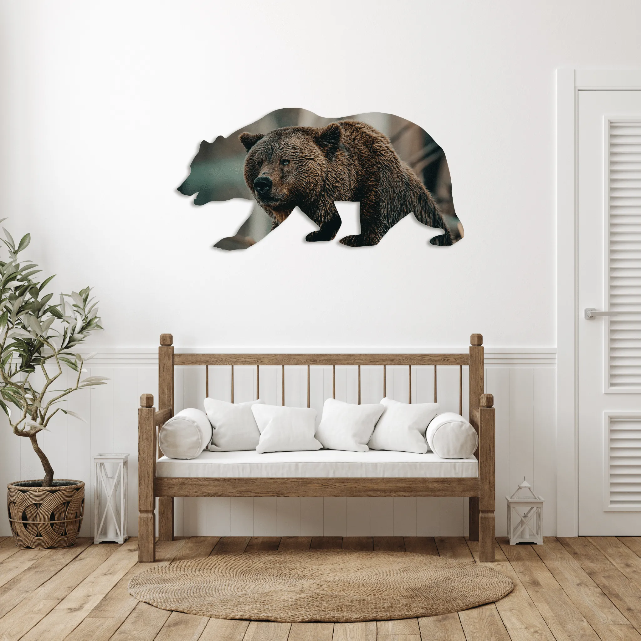 Limited Edition Bear - Metal Wall Art