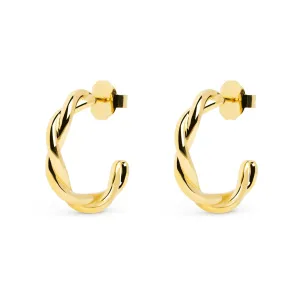 Lina Gold Hoop Earrings