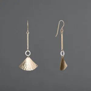 LOTUS FAN DROP EARRING