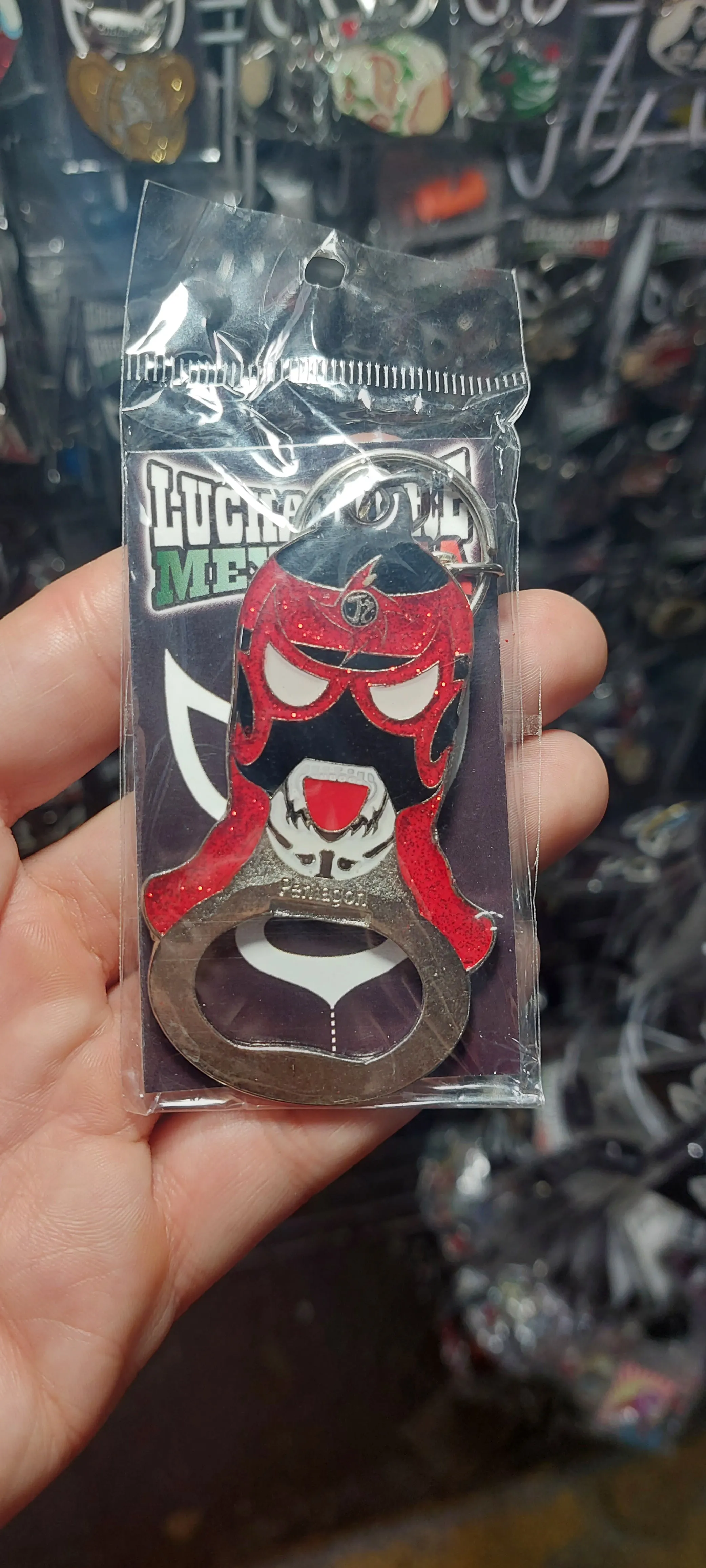 LUCHA LIBRE KEYCHAIN BOTTLE OPENERS