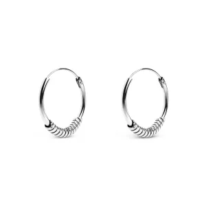 Malawi Rope Silver Earrings