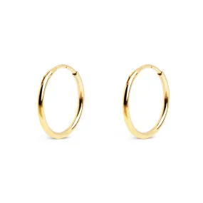 Maria S Gold Hoop Earrings