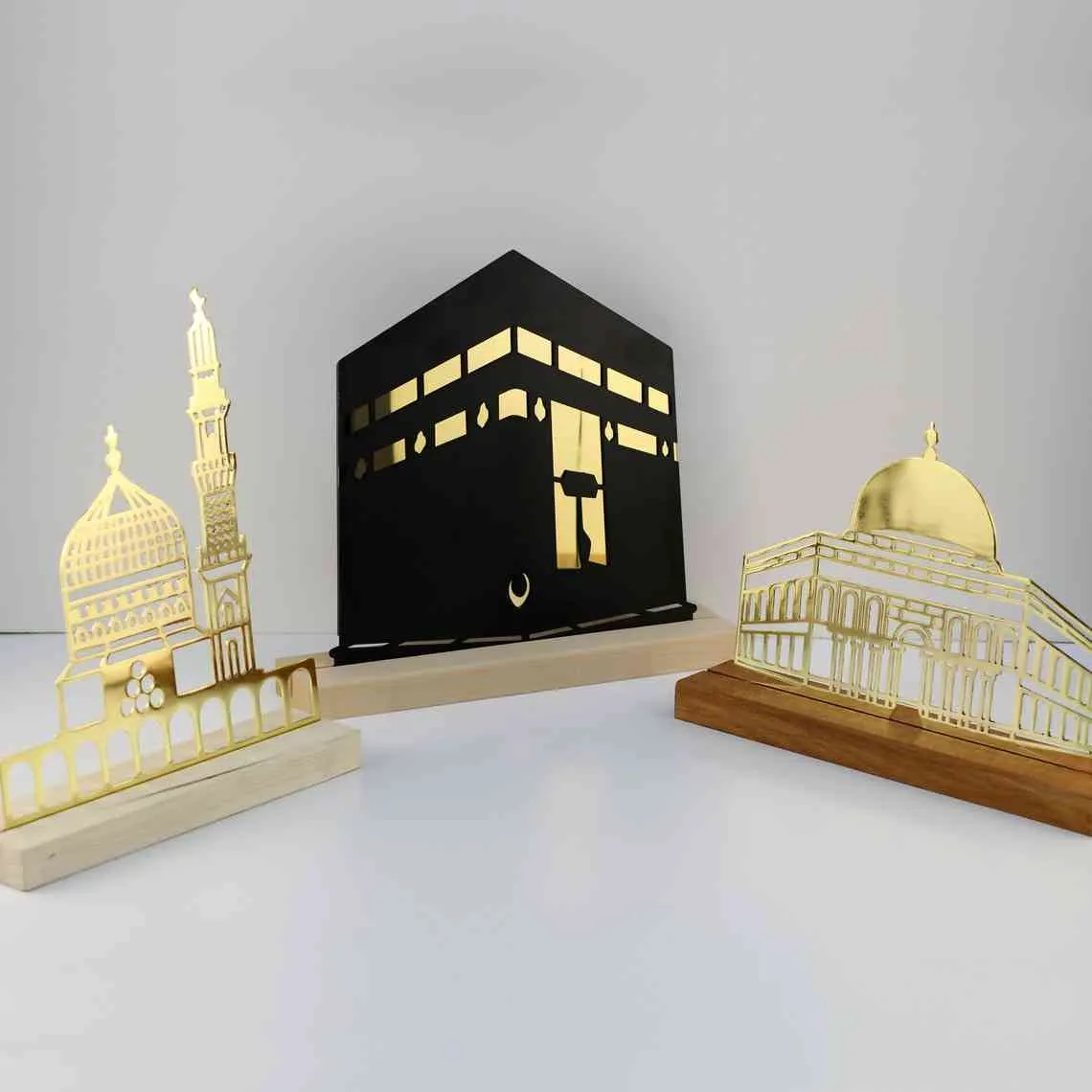 Masjid Al Aqsa, Masjid Al-Haram, Masjid An-Nabawi Islamic Tabletop Decor