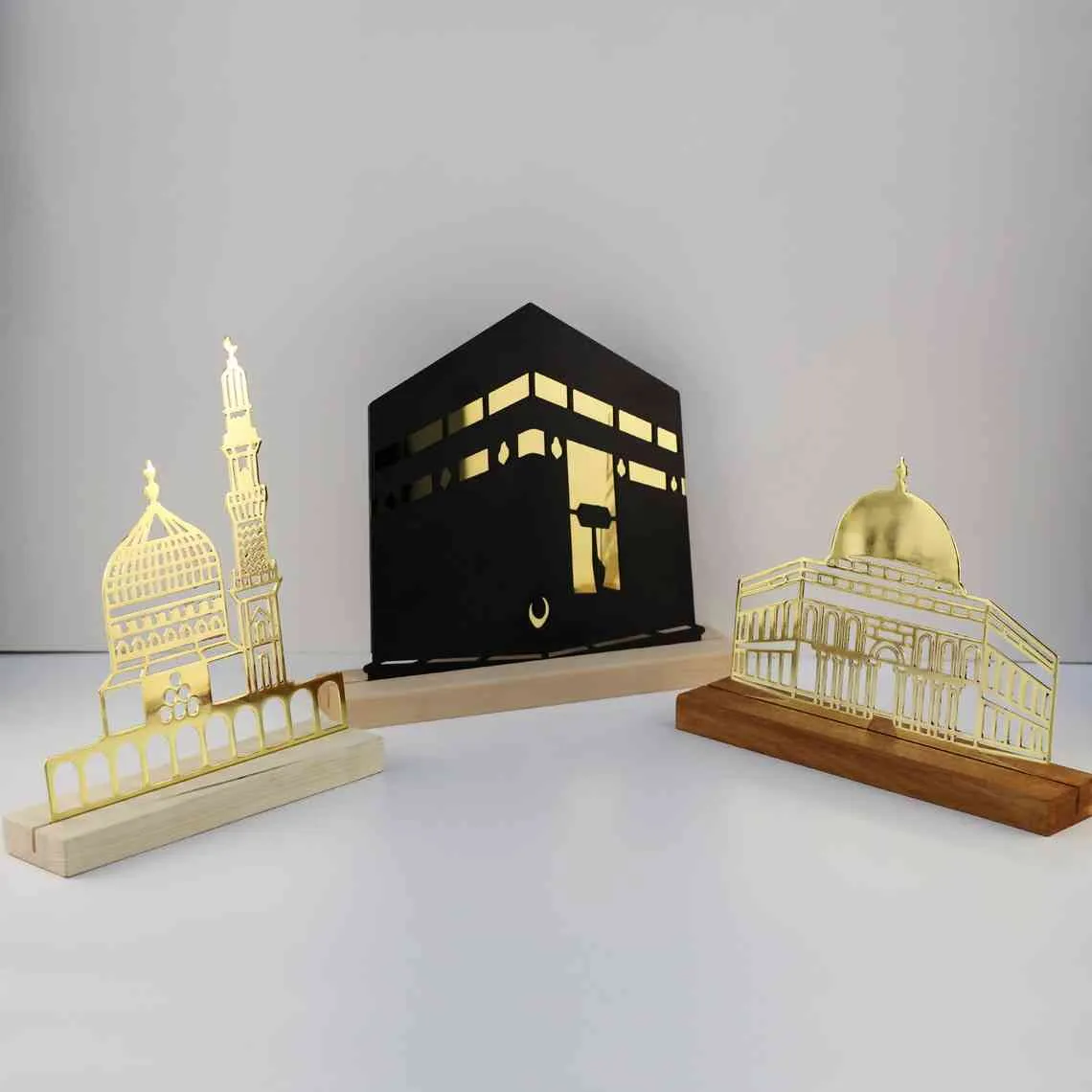 Masjid Al Aqsa, Masjid Al-Haram, Masjid An-Nabawi Islamic Tabletop Decor