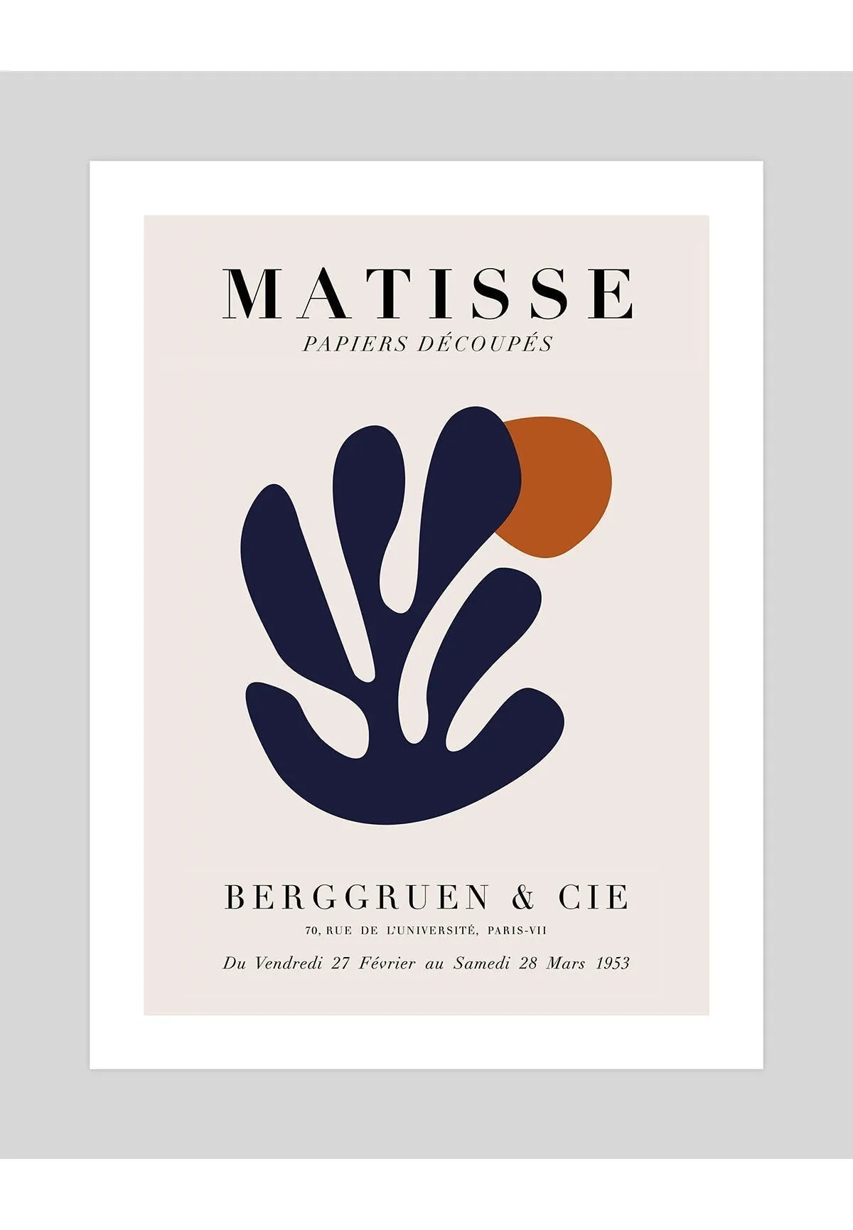 Matisse Papiers Decoupes Blue Coral