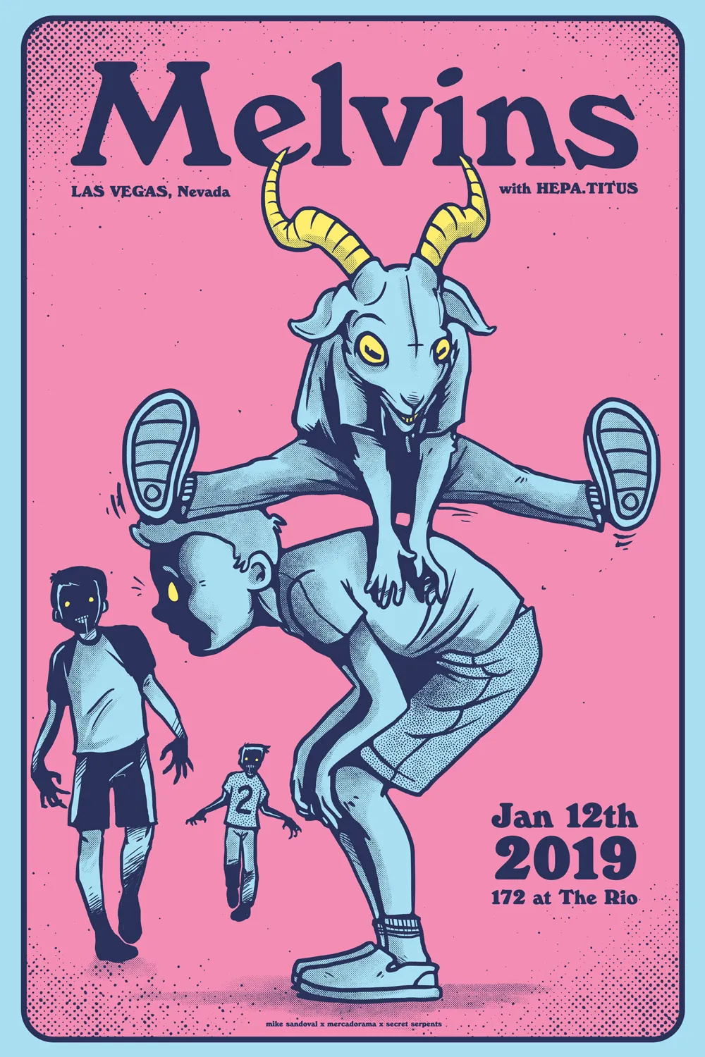 MELVINS - Las Vegas 2019 by Mike Sandoval