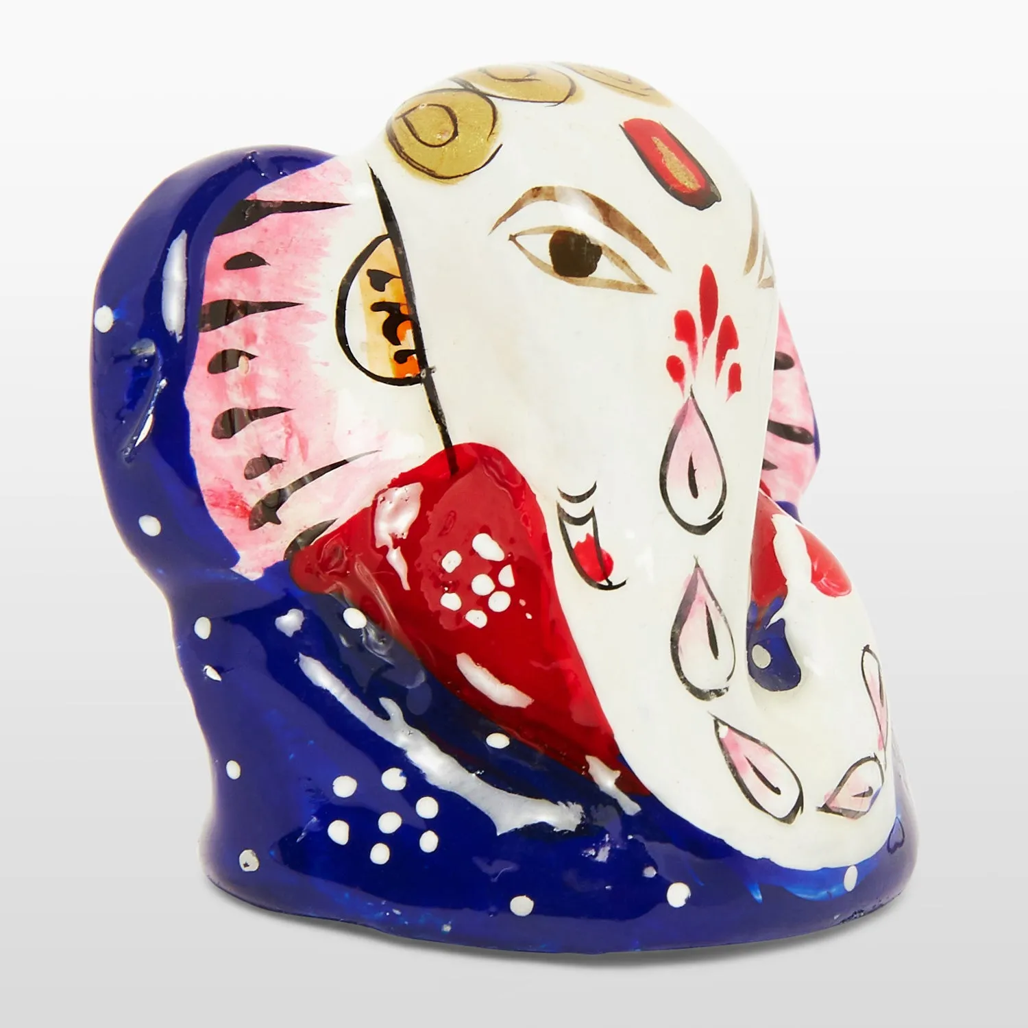 Metal Enamel Handpainted Modern Ganesha 2 in