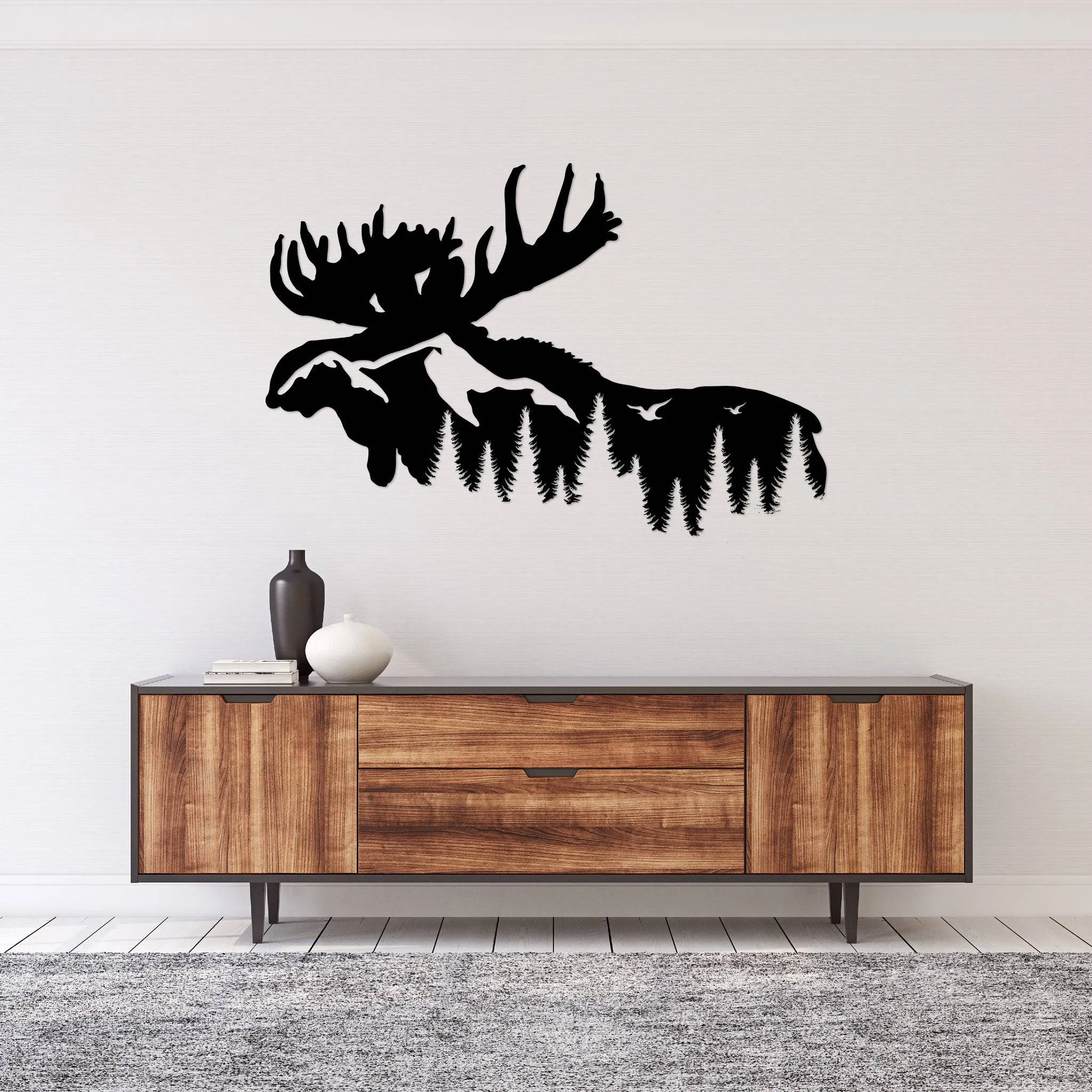 Moose Mountain - Metal Wall Art