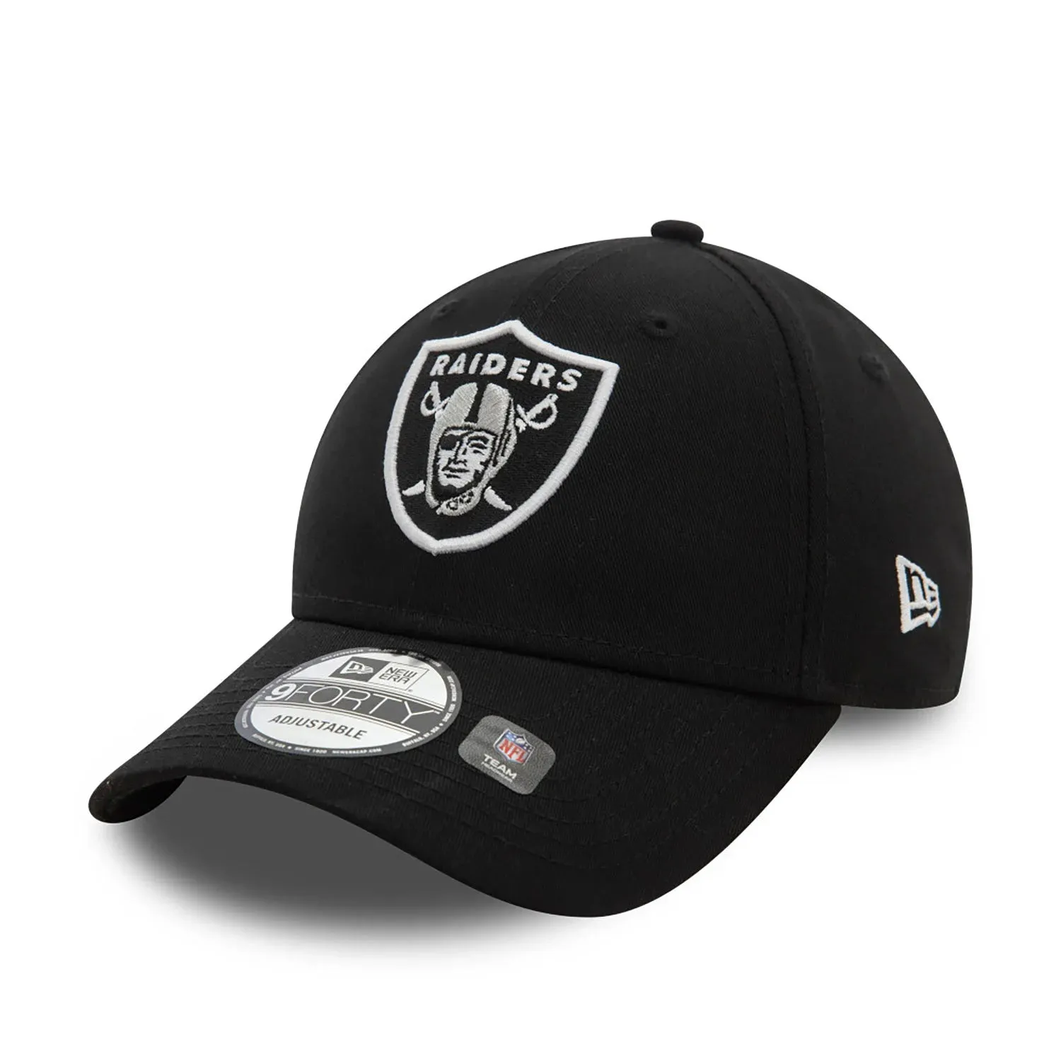 NEW ERA Las Vegas Raiders NFL Side Patch Black 9FORTY Adjustable Cap