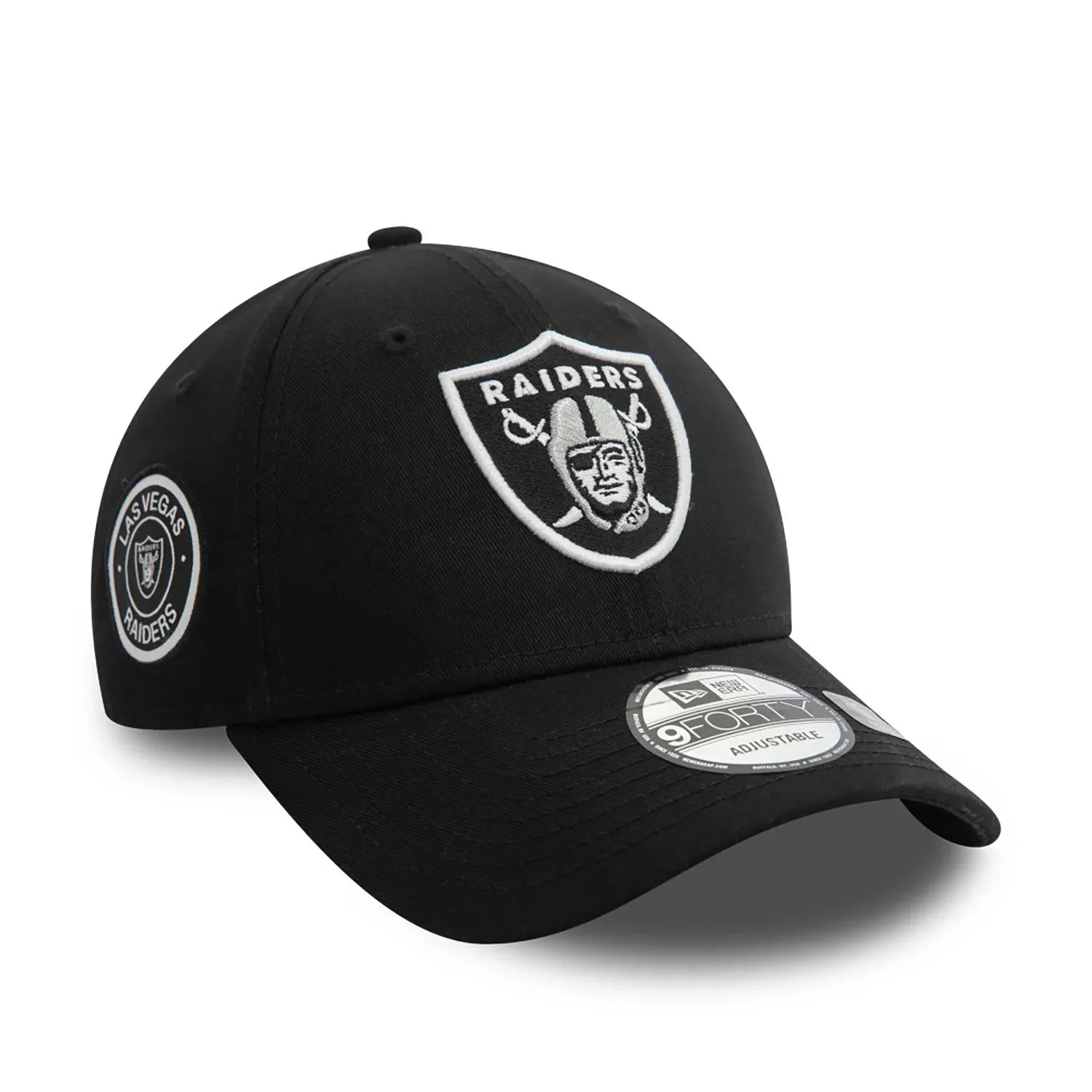 NEW ERA Las Vegas Raiders NFL Side Patch Black 9FORTY Adjustable Cap