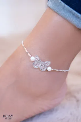 O Butterfly Anklet