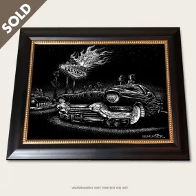 Original Custom Cadillac Art "Vegas Cadillac"