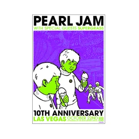 Pearl Jam 2000 Las Vegas 10th Anniversary Concert Poster (Special Edition)