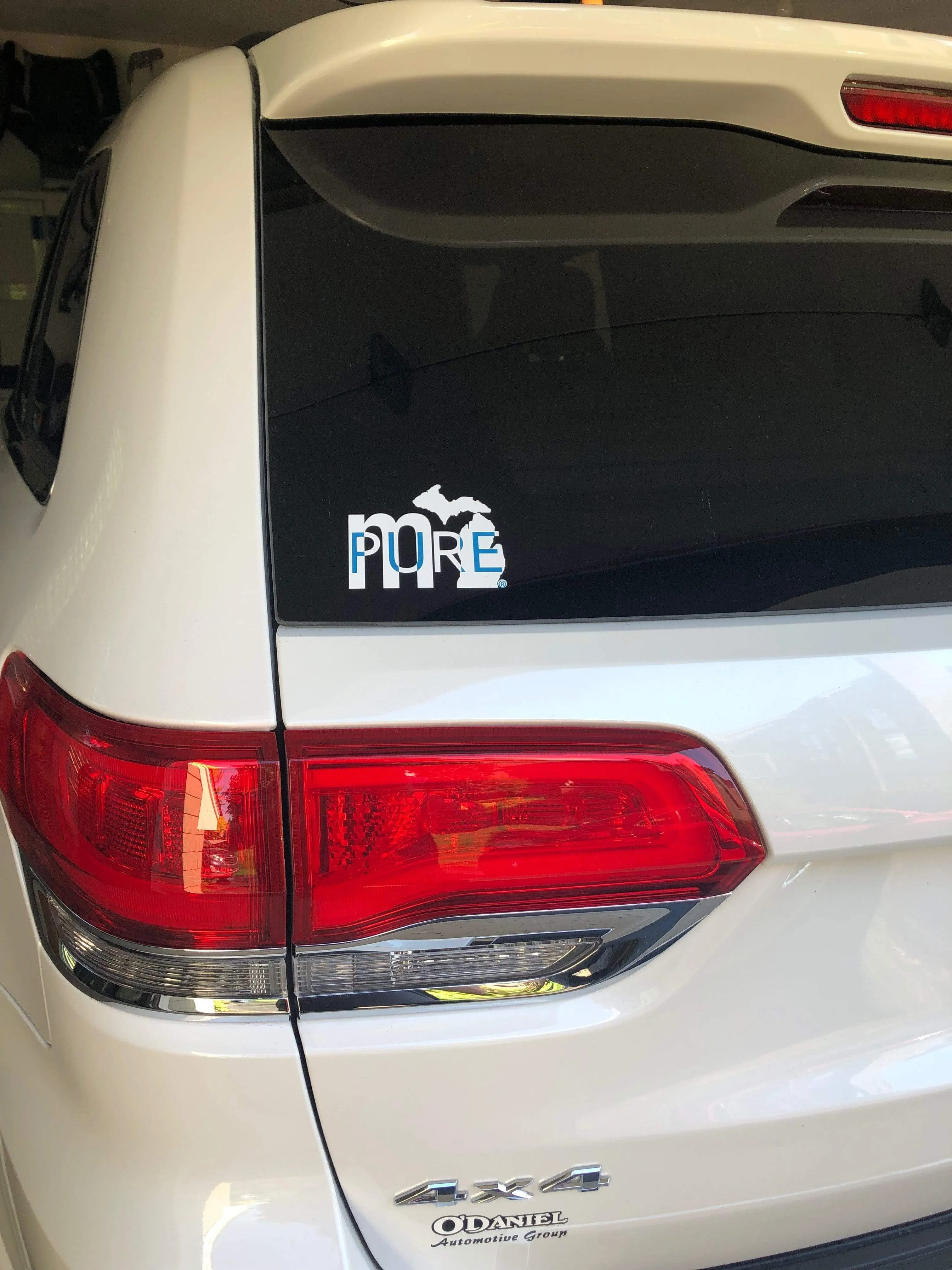 "mi PURE" Vinyl Car Decal