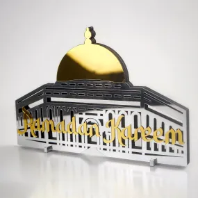 Ramadan Kareem Masjid Al-Aqsa Islamic Gift Wooden Islamic Table Decor