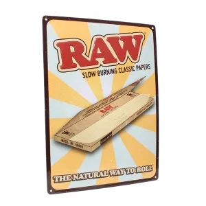 RAW Metal Sign