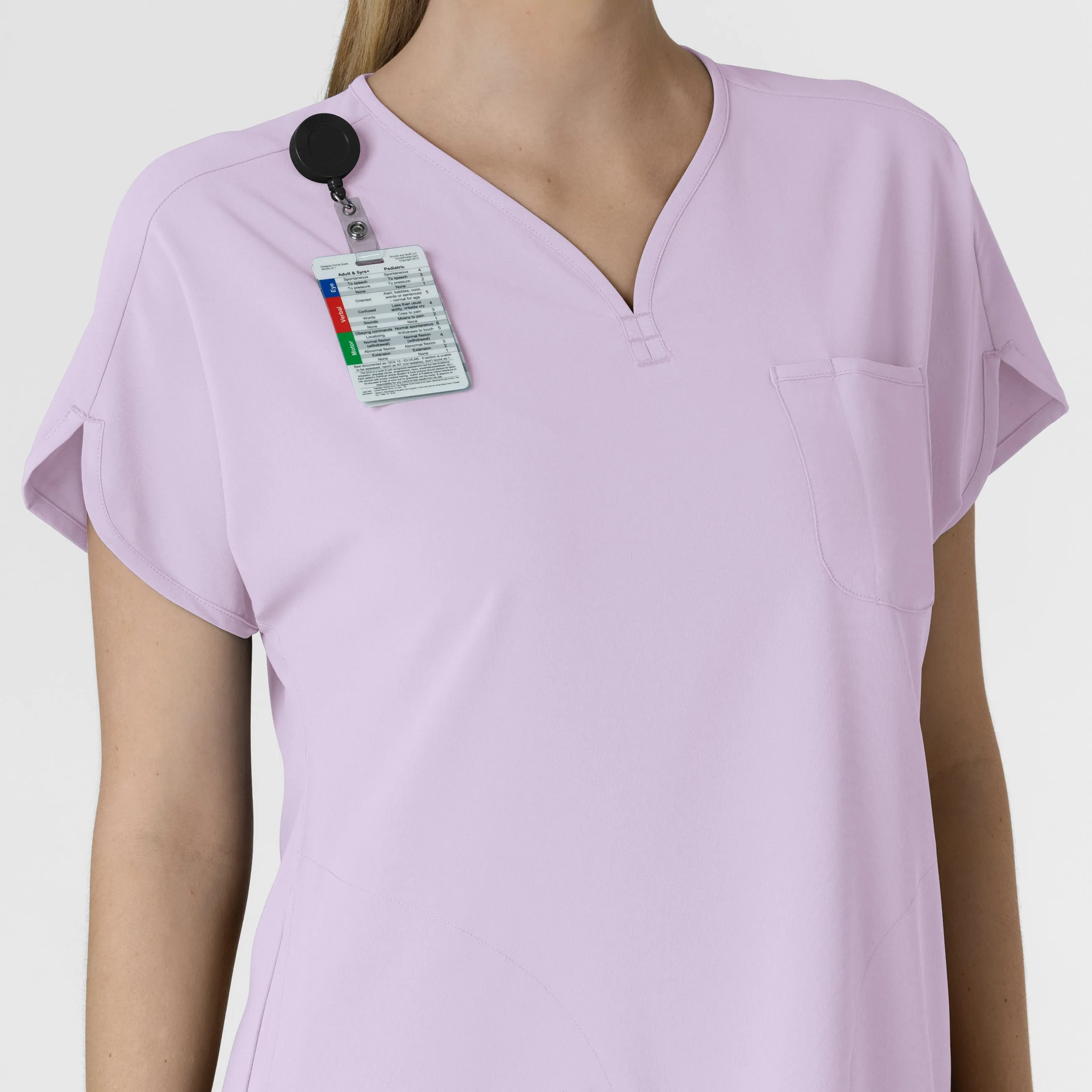 RENEW Women's Dolman Scrub Top - Pastel Lilac