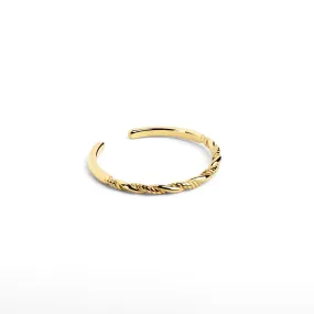 Rope Twist Gold Ring