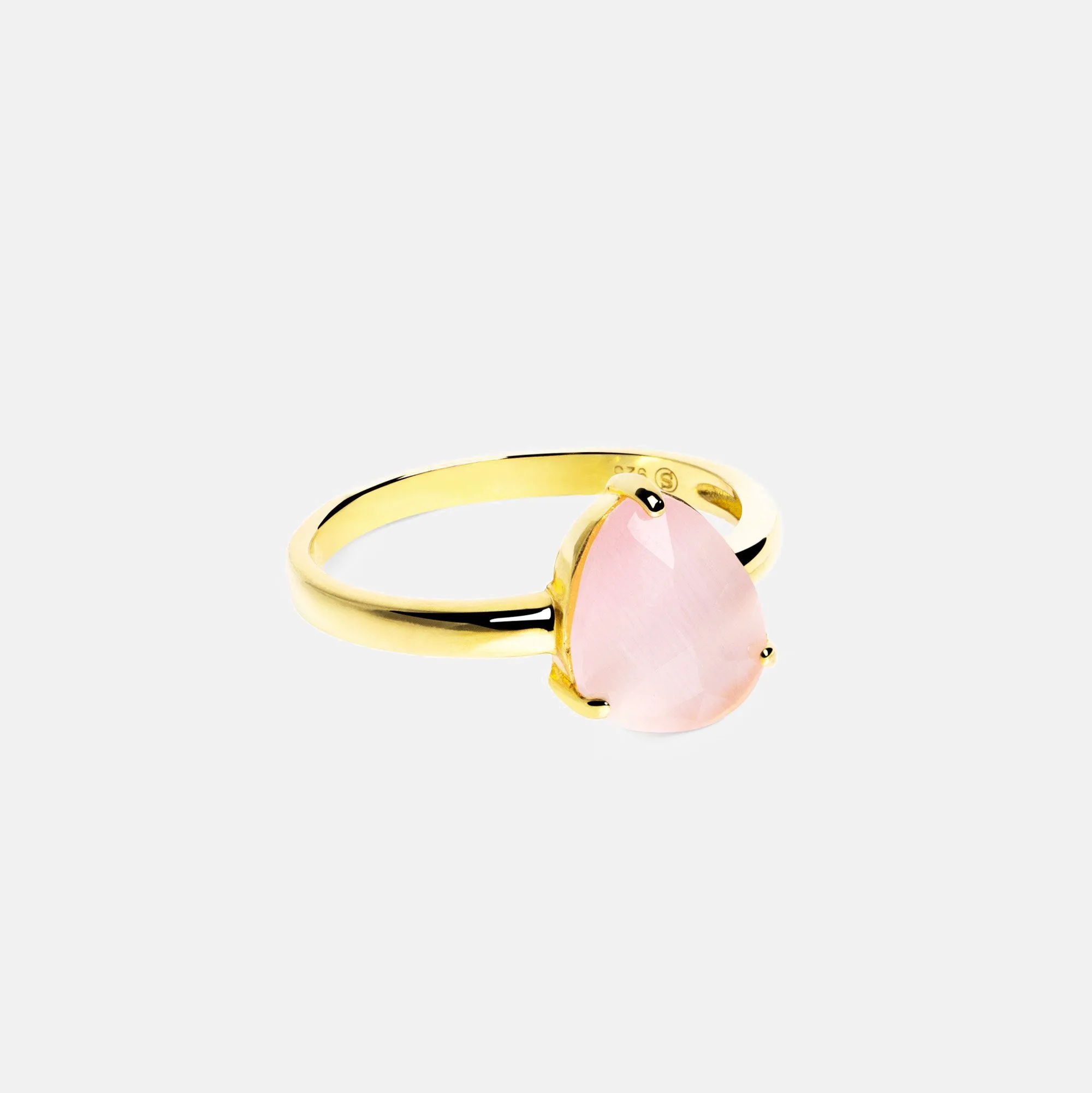 Rose Drop Gold Ring