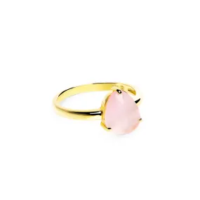 Rose Drop Gold Ring