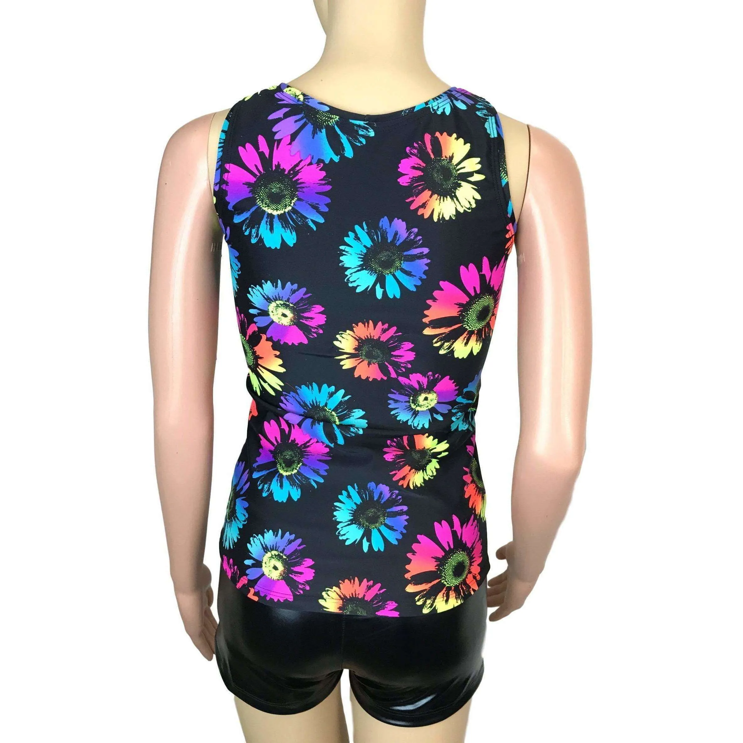 SALE  - Full Length Tank Top - Electric Daisy Neon