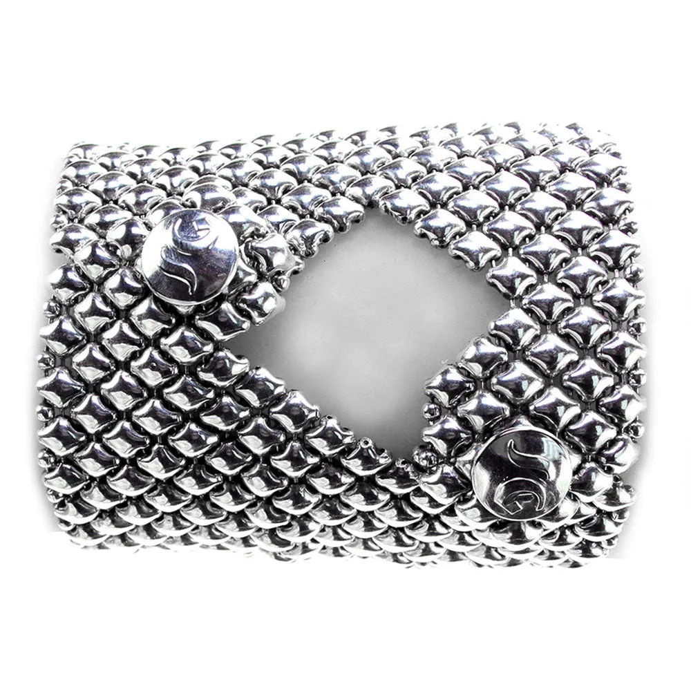 SG Liquid Metal B102-AS Antique Silver Bracelet by Sergio Gutierrez