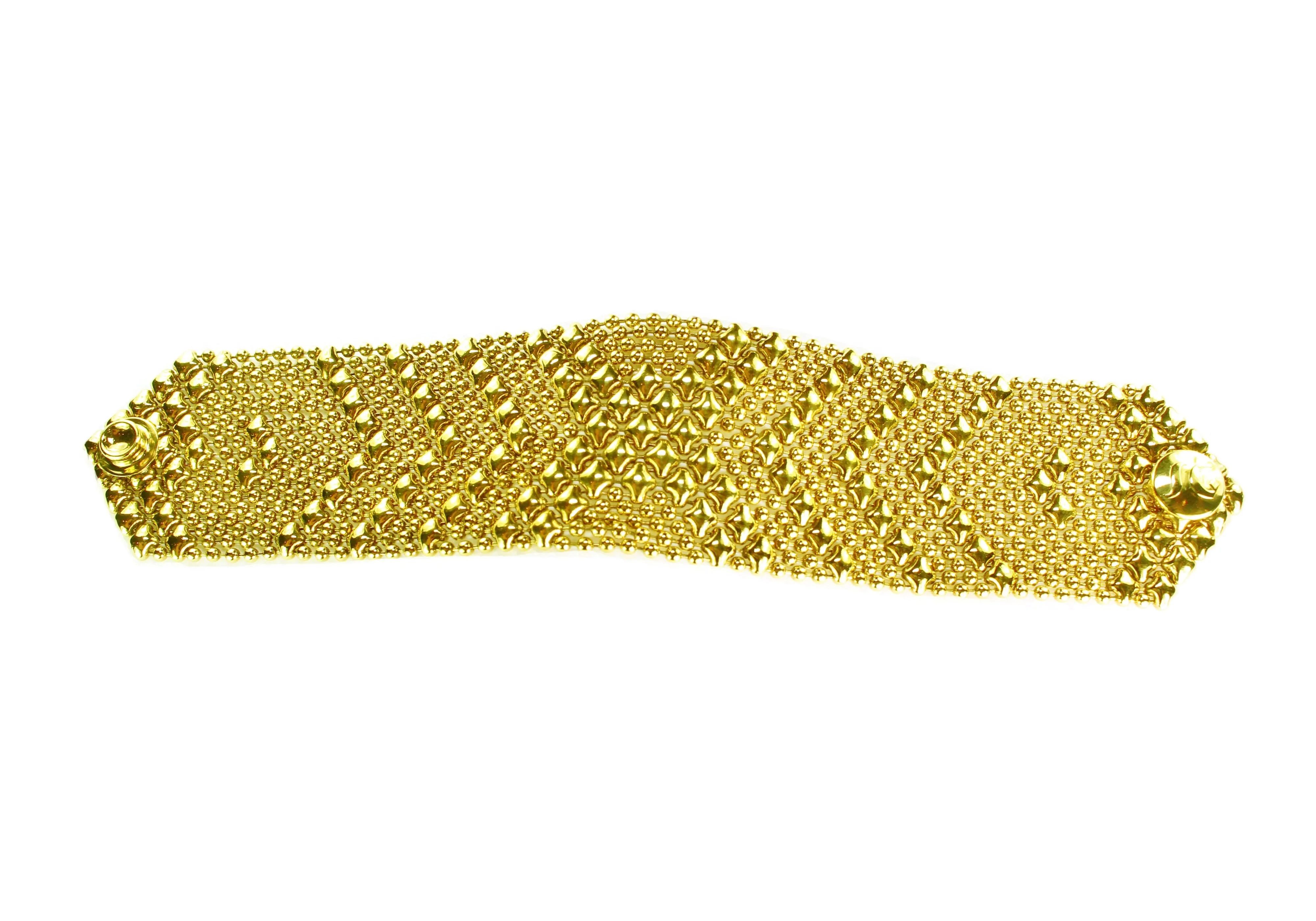 SG Liquid Metal B44 – G24K Gold 24k Finish Bracelet by Sergio Gutierrez