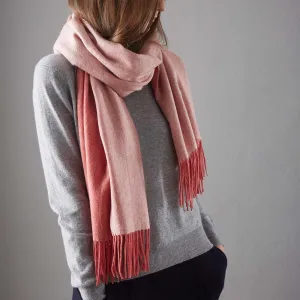 Sontra Cashmere Scarf [Coral/Ivory]