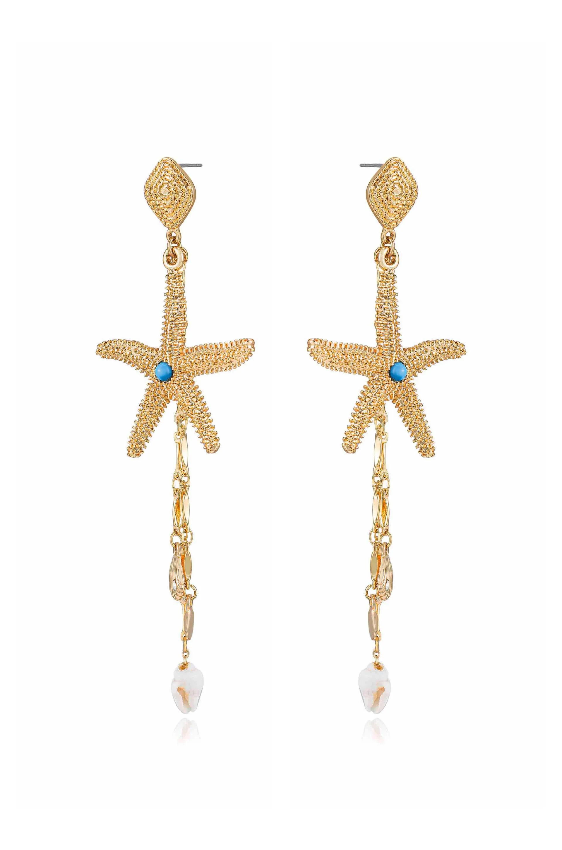 Starfish Seeker Drop Earrings