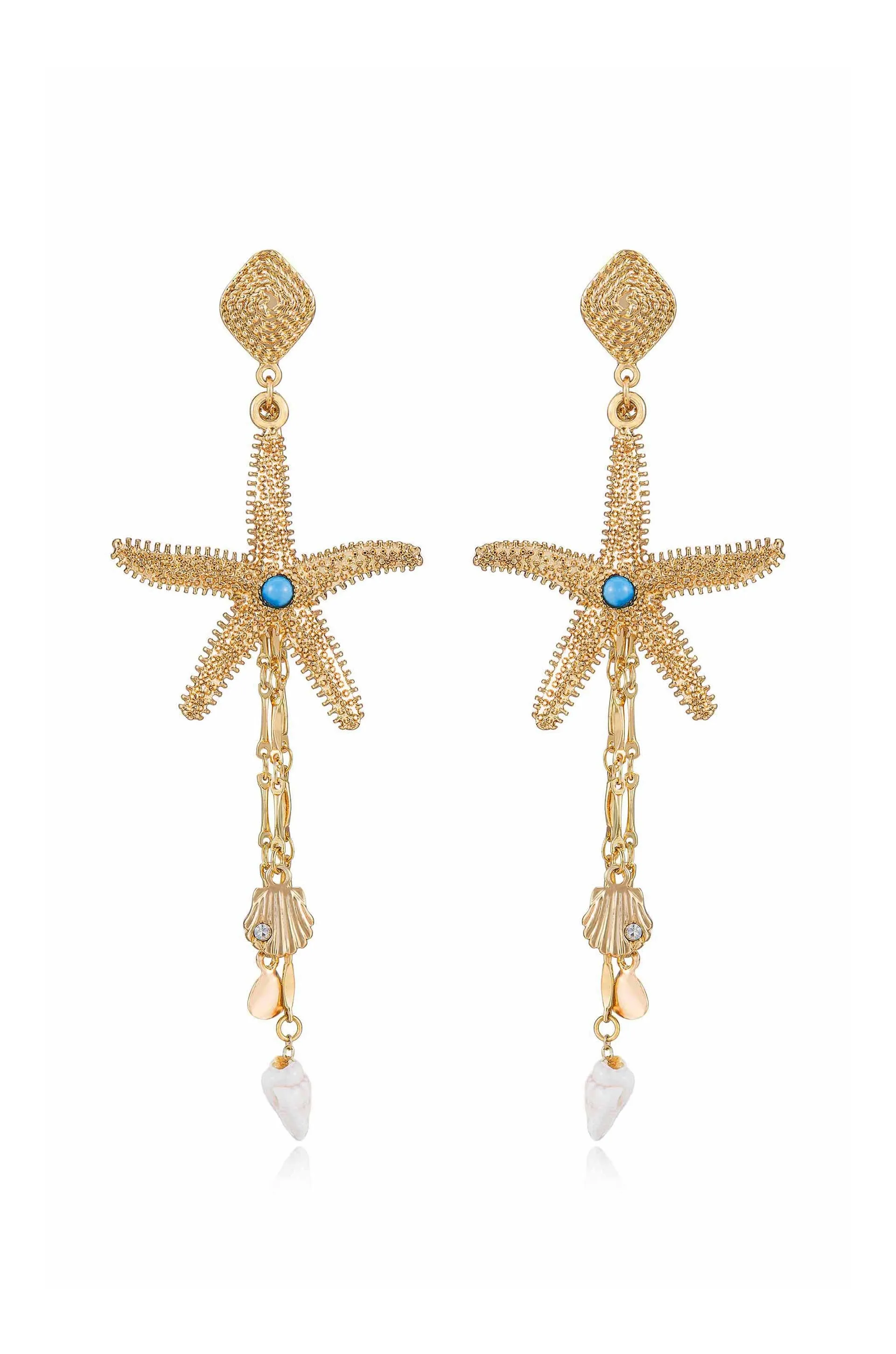 Starfish Seeker Drop Earrings