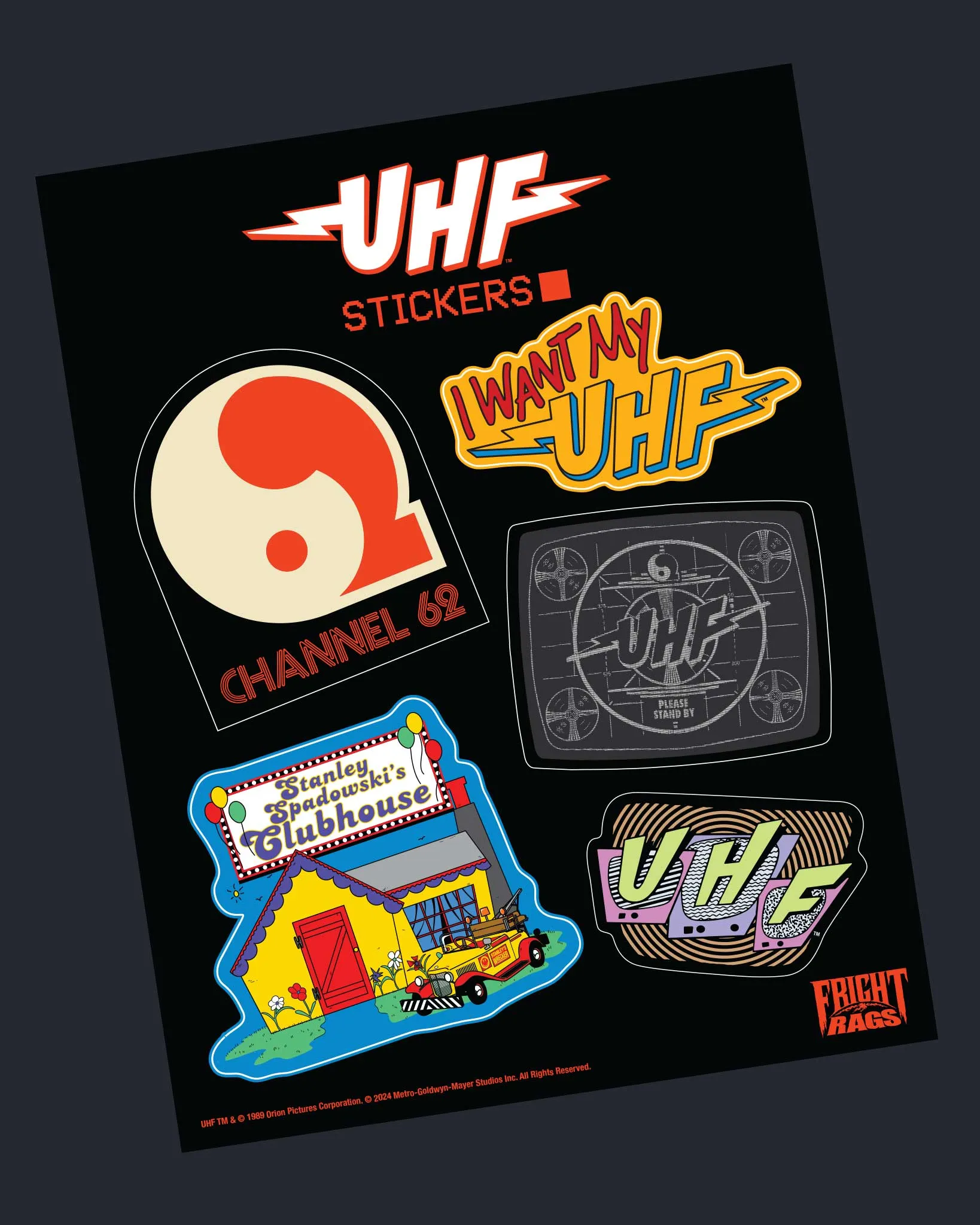 UHF Vinyl Sticker Sheet