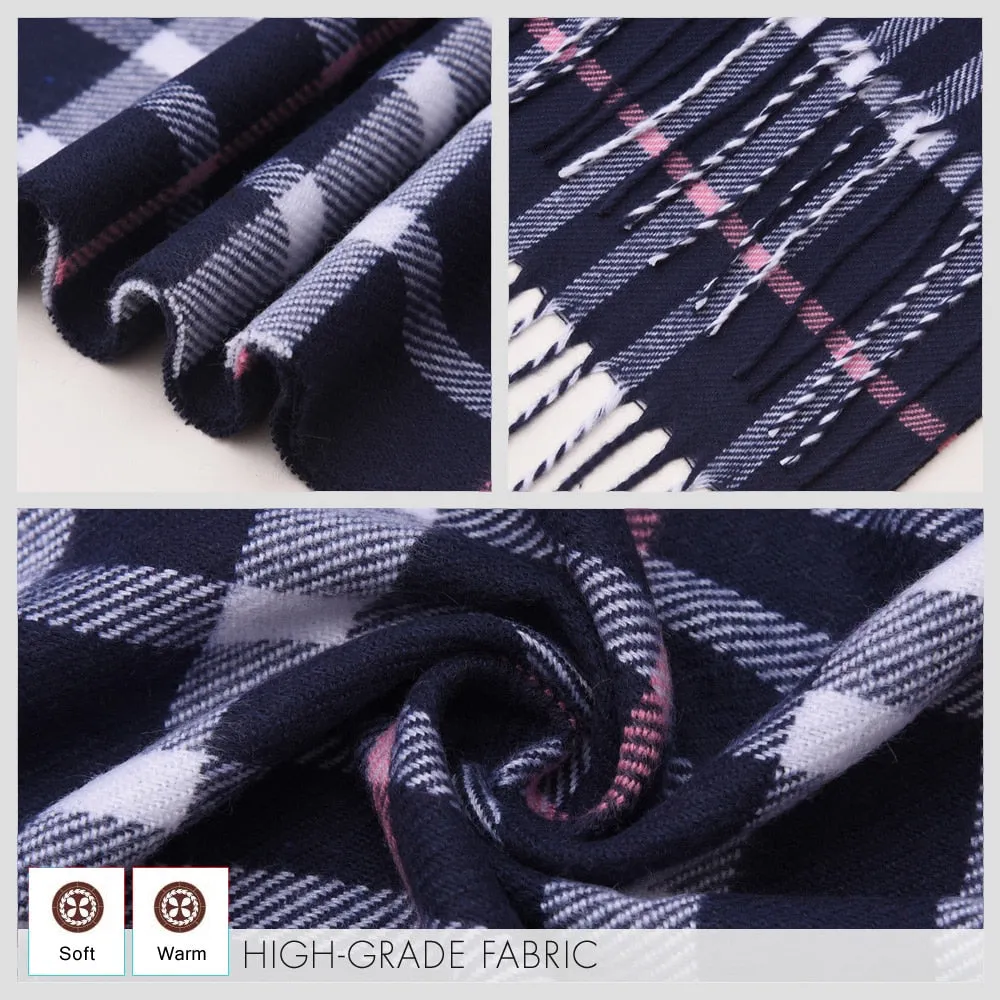 [VIANOSI] 2019 Plaid Winter Scarf Women Warm Foulard Solid Scarves Fashion Casual Scarfs Cashmere Bufandas Hombre