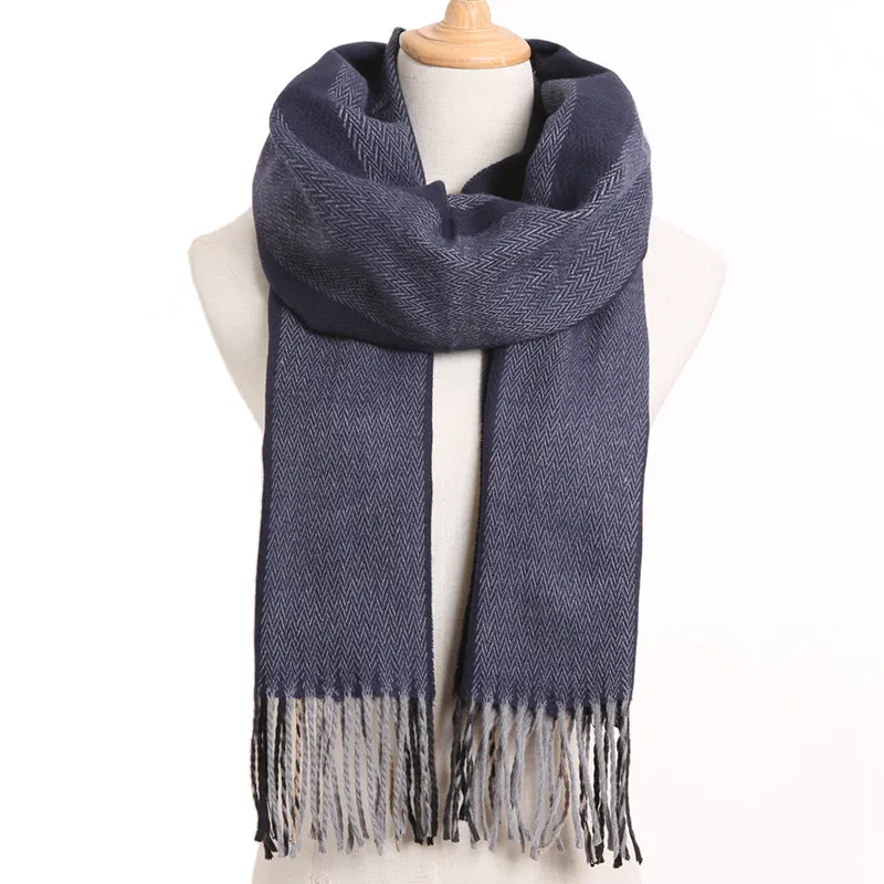 [VIANOSI] 2019 Plaid Winter Scarf Women Warm Foulard Solid Scarves Fashion Casual Scarfs Cashmere Bufandas Hombre