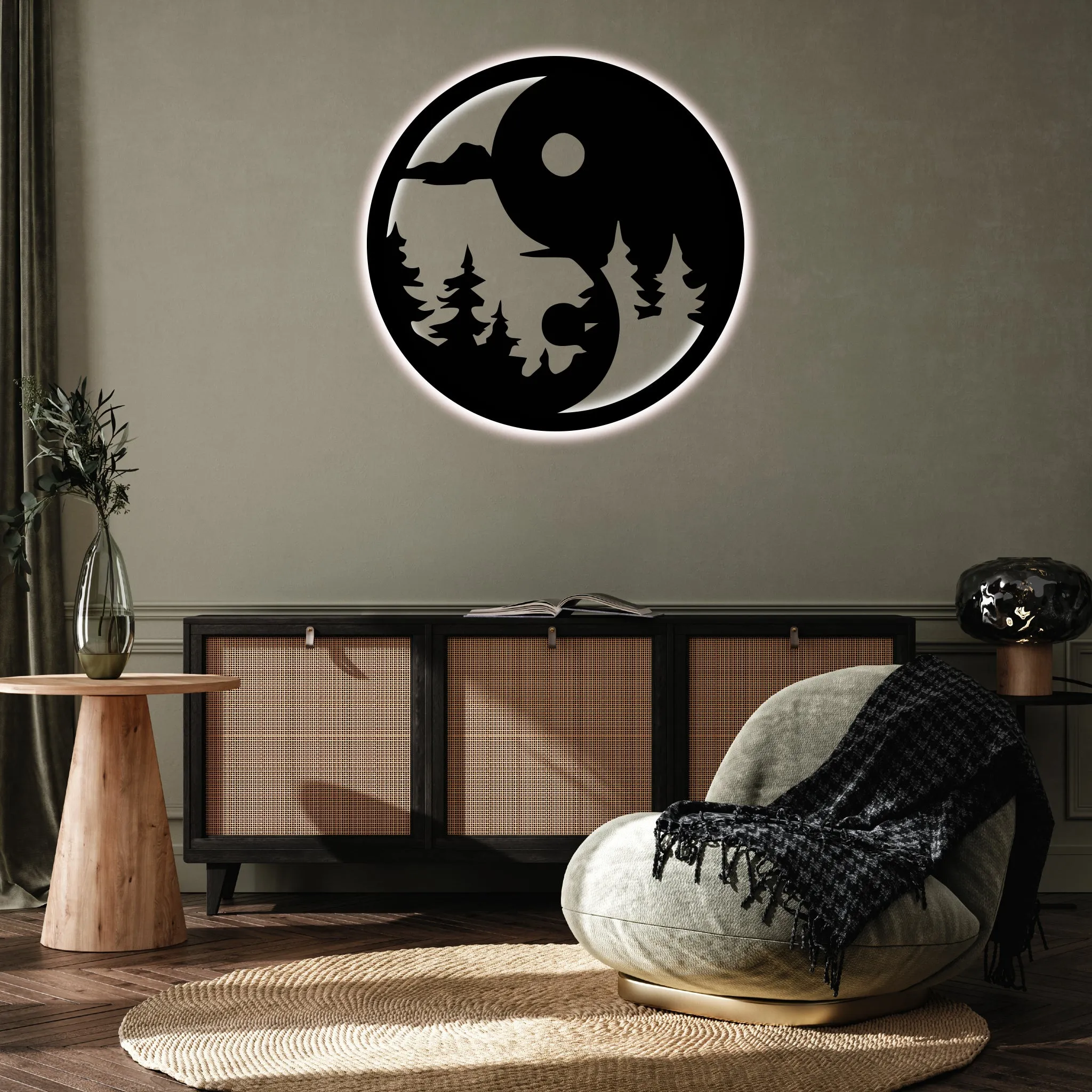 Yin Yang - Metal Wall Art